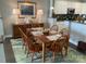 Inviting dining area with a wooden table, chairs, and stylish decor at 637 Williamson Rd # 304, Mooresville, NC 28117