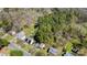 Aerial view of neighborhood featuring tree coverage and well-manicured yards at 8224 Park Vista Cir, Charlotte, NC 28226