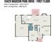 First floor plan showing layout with kitchen, living room, patio, and garage dimensions at 10429 Madison Park Dr, Charlotte, NC 28269