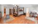 Spacious main bedroom with a four poster bed frame and lots of natural light at 118 Lakewood Dr, Kings Mountain, NC 28086