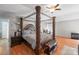 Spacious main bedroom with a four poster bed frame and lots of natural light at 118 Lakewood Dr, Kings Mountain, NC 28086