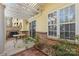 Outdoor patio with a pergola, brick accents, and a cozy seating area, perfect for relaxation and entertaining at 1386 21St Ne Ave, Hickory, NC 28601