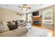 Comfortable living room with fireplace, and stylish furnishings at 139 Meadow Oaks Dr, Statesville, NC 28625