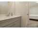Bathroom with neutral colored walls and a light grey vanity at 1495 Imperial Ct, York, SC 29745