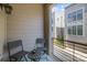 Outdoor balcony with seating and view of neighborhood, perfect for relaxing and outdoor enjoyment at 1617 Cannon View Ln, Charlotte, NC 28208