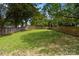 Well-maintained backyard is fenced in and perfect for outdoor activities at 1812 Lot 2 Anderson St, Charlotte, NC 28205