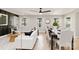 Open-concept living space with modern decor seamlessly connects the living and dining areas with ample natural light at 1812 Lot 2 Anderson St, Charlotte, NC 28205