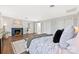 Spacious bedroom features hardwood floors, fireplace, and a walk-in closet at 21 Hollyberry Woods, Lake Wylie, SC 29710