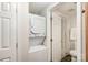 A utility closet features a stackable washer and dryer at 211 Heritage Blvd # 309, Fort Mill, SC 29715