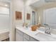 Bright bathroom with double sinks, modern fixtures, and ample counter space at 2165 Trollinger Dr, Catawba, NC 28609