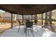 Cozy outdoor gazebo with seating, ideal for enjoying the peaceful backyard and outdoor dining at 2439 Heathershire Ln, Matthews, NC 28105