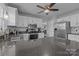 Bright kitchen with stainless steel appliances, granite countertops, and ample cabinet space for modern living at 2439 Heathershire Ln, Matthews, NC 28105