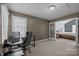This office features a desk and chair setup, ample lighting, and plenty of space at 2439 Heathershire Ln, Matthews, NC 28105
