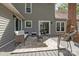 Inviting outdoor patio featuring comfortable seating, a stylish rug, and a relaxing ambiance perfect for entertaining at 2439 Heathershire Ln, Matthews, NC 28105