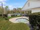 Community hot tub surrounded by lush landscaping at 3020 Salmon River Dr, Monroe, NC 28110