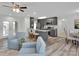 Inviting eat-in kitchen featuring a large island, modern cabinets, and new floors at 3452 Flat Creek Rd, Lancaster, SC 29720