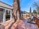 The house has a cozy deck, complete with a charcoal grill and umbrella for outdoor cooking and relaxing at 3489 Lake Shore S Rd, Denver, NC 28037