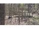 Wooden walking bridge in a wooded landscape, enhancing this property's natural beauty at 368 Northwood Dr, Troy, NC 27371