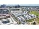 Expansive aerial view of modern townhomes and apartments highlighting the city's development and architectural design at 631 W Tremont Ave, Charlotte, NC 28203