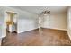 Expansive living room showcasing hardwood floors, neutral paint, and bright, natural light at 764 Emorywood Ln, Rock Hill, SC 29730