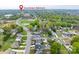 Neighborhood aerial view showing the proximity to Downtown Belmont and other amenities at 803 Catawba St, Belmont, NC 28012