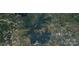 Wide aerial shot of Lake Norman and surrounding areas, with lush greenery and interconnected waterways at 110 Lantern Acres Dr, Mooresville, NC 28115