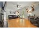 Inviting living room with hardwood floors, comfortable seating, and natural light at 110 Tanglewood Dr, Kannapolis, NC 28081