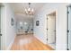 Spacious hallway features hardwood floors and built-in display shelves at 112 Spring Branch Rd, Fort Mill, SC 29715