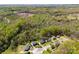 An aerial view showcasing a neighborhood surrounded by lush forests at 116 Ridgewood Dr, York, SC 29745