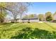 Backyard with grass and mature trees at 116 Ridgewood Dr, York, SC 29745