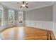 Office with natural light and hardwood floors at 116 Whispering Cove Ct, Mooresville, NC 28117