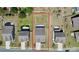 Aerial view of property lines showcasing the home's location within a suburban neighborhood at 1224 Horsesugar Rd, Clover, SC 29710