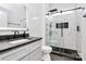 Contemporary bathroom with a glass-enclosed shower, sleek vanity, and modern fixtures for a luxurious feel at 1224 Horsesugar Rd, Clover, SC 29710
