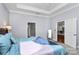 This bedroom features an ensuite bathroom and a walk-in closet for optimal convenience and privacy at 1224 Horsesugar Rd, Clover, SC 29710