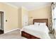 Cozy bedroom offering ample storage with built-in drawers under the bed, maximizing space and organization at 1224 Horsesugar Rd, Clover, SC 29710
