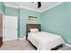 Cozy bedroom with plush carpet, neutral walls, and a white ceiling, providing a relaxing retreat at 1224 Horsesugar Rd, Clover, SC 29710