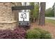 Stone entrance to the Morgan's Branch neighborhood in Belmont, North Carolina at 136 Morgans Branch Rd, Belmont, NC 28012