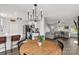 Cozy dining area open to a modern kitchen and living room, perfect for entertaining and everyday living at 1527 Meadow Glen Ln, Rock Hill, SC 29730