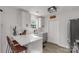 Modern kitchen featuring white cabinets, stainless steel appliances, and marble countertops at 1527 Meadow Glen Ln, Rock Hill, SC 29730