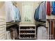 Well-organized walk-in closet featuring custom shelving and ample storage space for clothing and shoes at 200 Highland Forest Dr, Charlotte, NC 28270