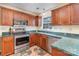Well-equipped kitchen with stainless appliances, and green countertop at 2512 Pimpernel Rd, Charlotte, NC 28213