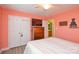 Comfortable bedroom with dresser, TV, closet, and adjacent bathroom entrance at 2981 Deep Cove Nw Dr, Concord, NC 28027
