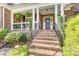 Inviting front porch with classic columns, decorative details, and a neatly landscaped entrance at 4715 Amberside Dr, Rock Hill, SC 29732