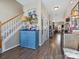 Inviting foyer with hardwood floors and staircase, leading to the upper level of the home at 475 Delta Dr, Fort Mill, SC 29715