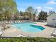 Large community pool with plenty of lounge chairs for relaxing on a sunny day at 475 Delta Dr, Fort Mill, SC 29715
