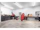 A garage interior shot with tools and storage against the walls at 6575 Charlotte Hwy, York, SC 29745
