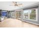 Spacious living area boasts lake views through sliding glass doors and windows at 158 Regency Rd, Mooresville, NC 28117