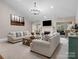 Cozy living room featuring plush seating, a fireplace, and large windows for ample natural light at 1725 Hannon Farm Rd, Fort Mill, SC 29715