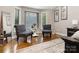 Charming sitting area with hardwood floors, comfortable seating, and natural light from multiple windows at 1725 Hannon Farm Rd, Fort Mill, SC 29715