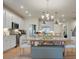 Open concept kitchen and dining area with modern finishes and plenty of seating at 2014 Puddle Pond Rd, Indian Trail, NC 28079